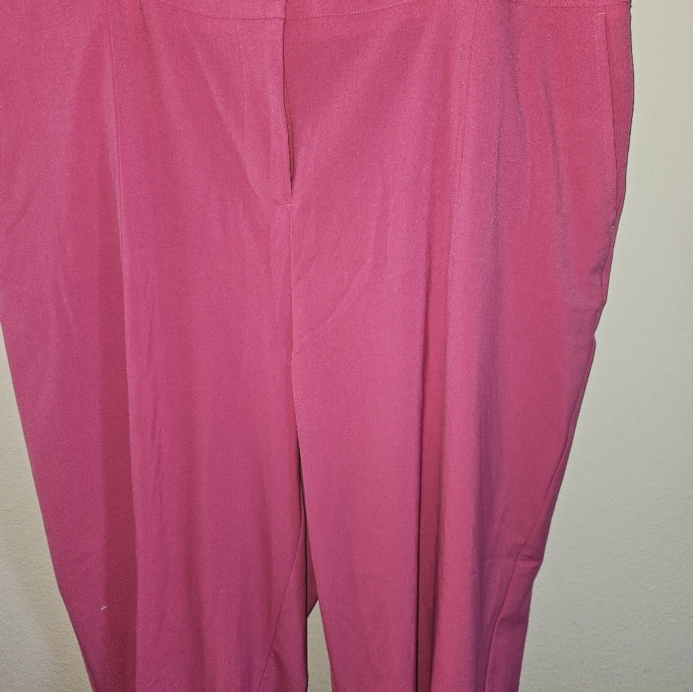 Ruby Rd. Womans Raspberry Colored Pants Size 24w - Picture 4 of 13